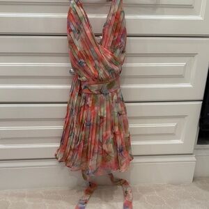 Lulu's Vibrant Striped Backless romper